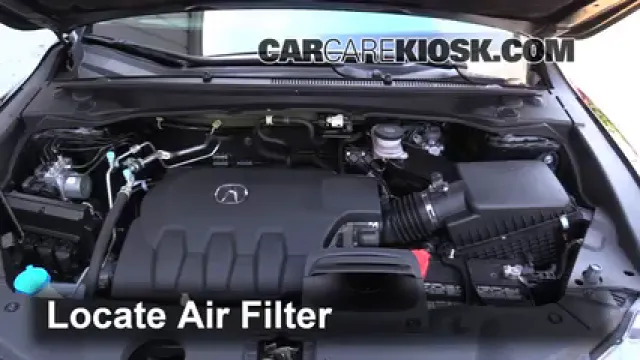 2014 Acura RDX 3.5L V6 Air Filter (Engine) Replace